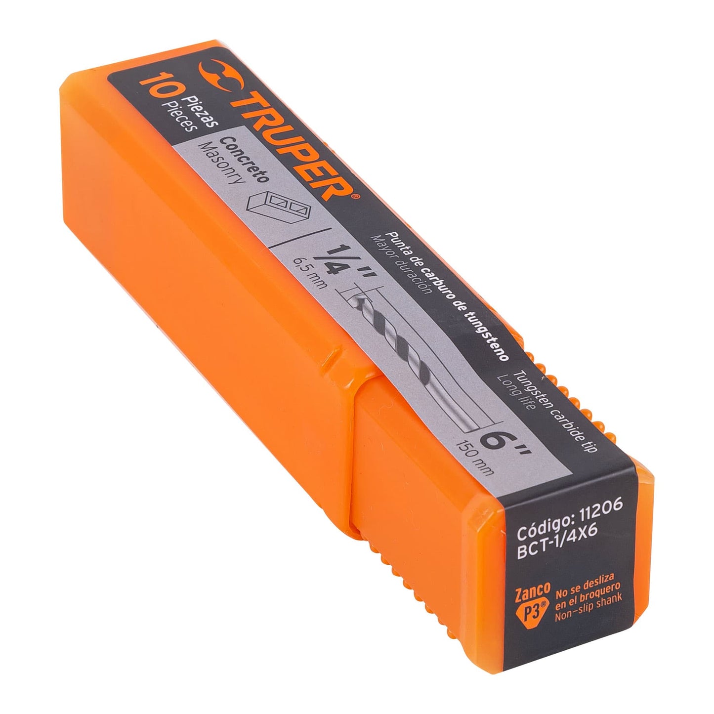 Broca Para Concreto 1/4" x 6"