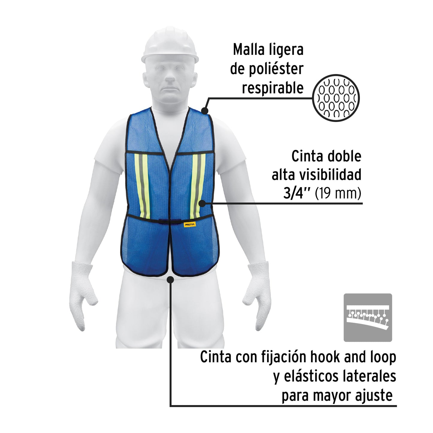 Chaleco de Seguridad Azul