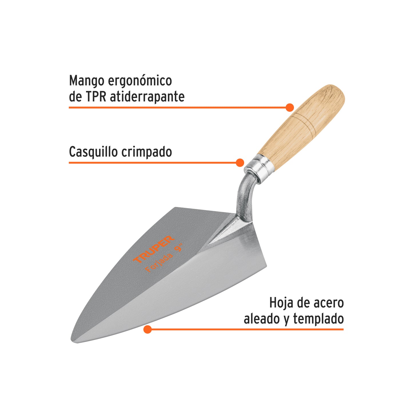 Cuchara para Albañil tipo Filadelfia 9"