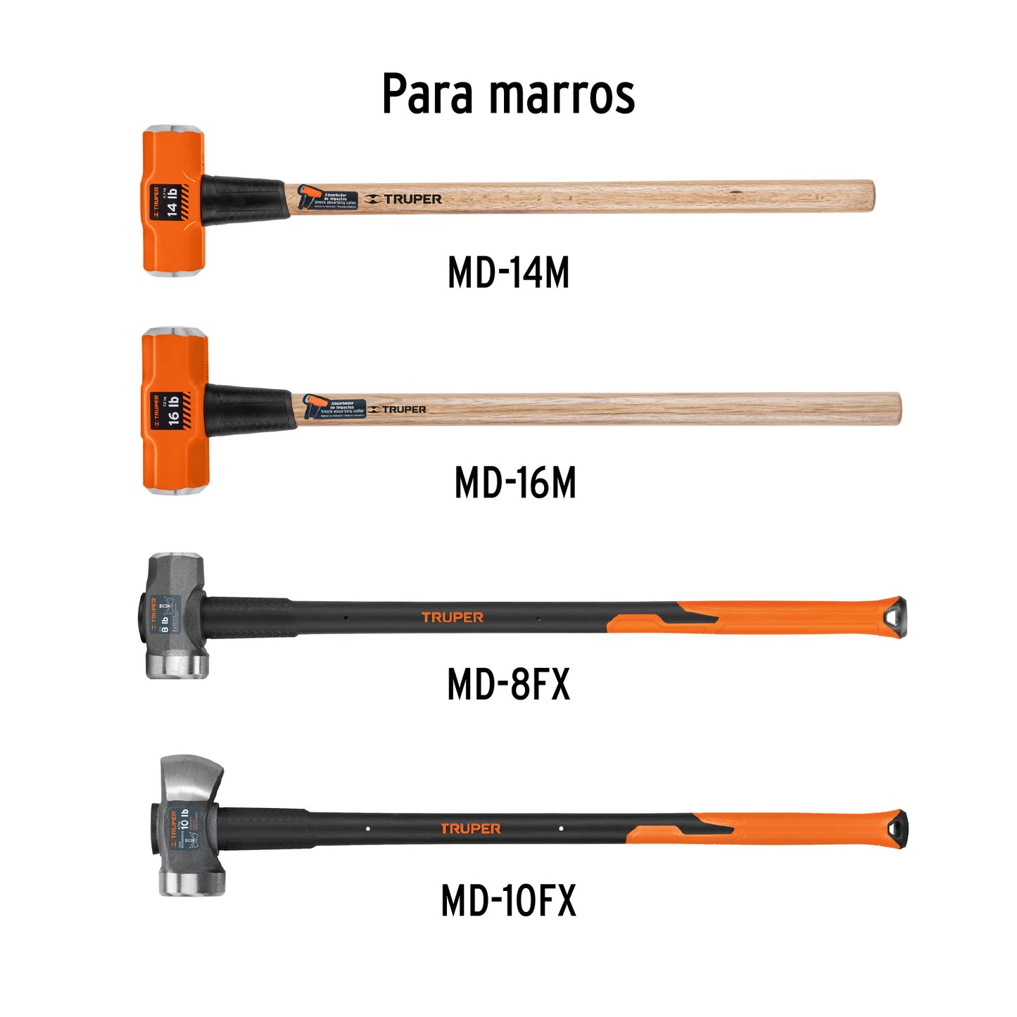 Mango de 36" para Marros de 6 a 16 Lb
