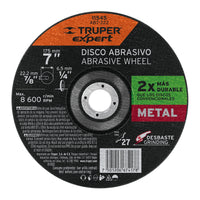 Disco desbaste Metal, Tipo 27, Di metro 7", Alto Rendimiento