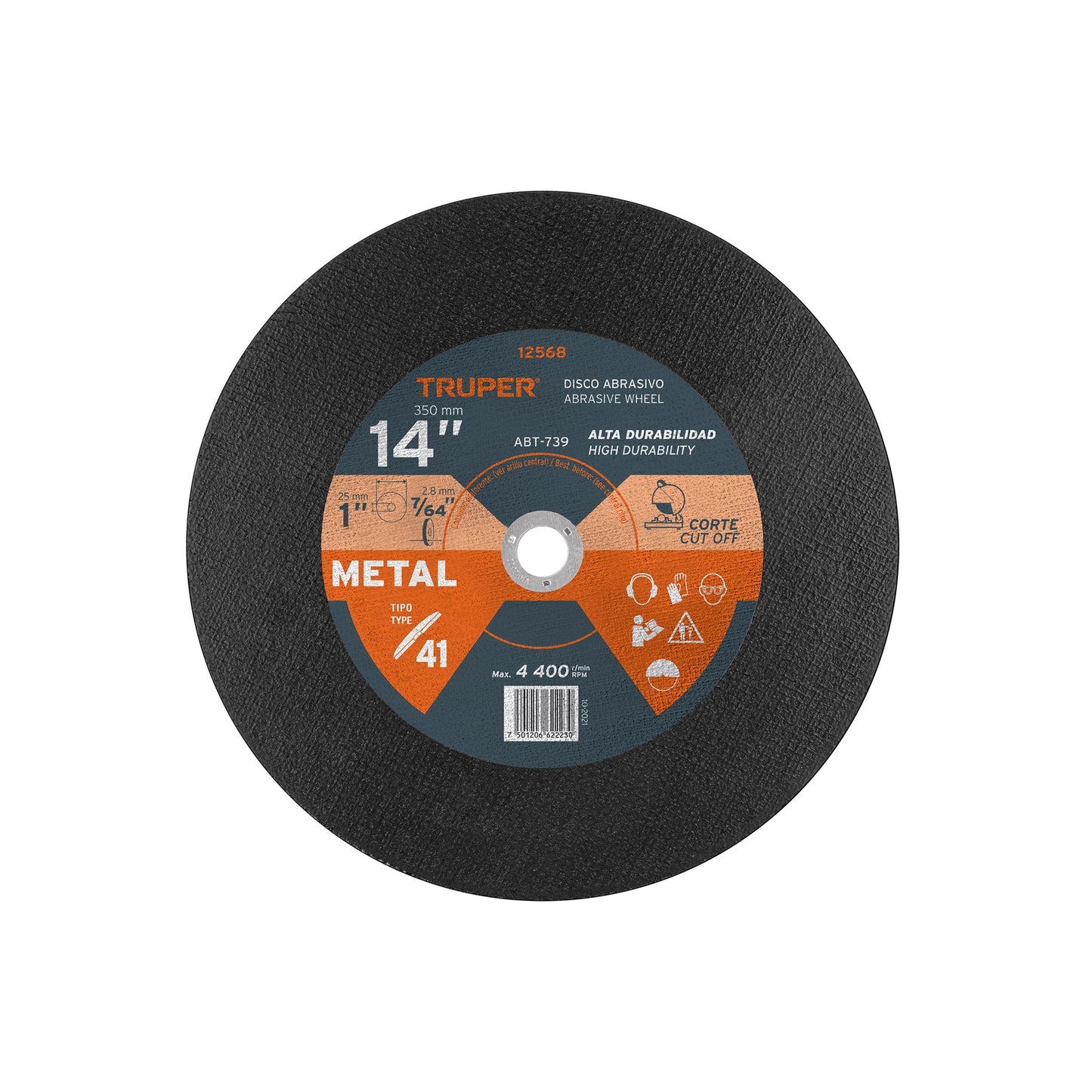 Disco para Corte de Metal, Tipo 1, 14"