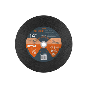 compare product Disco para Corte de Metal, Tipo 1, 14