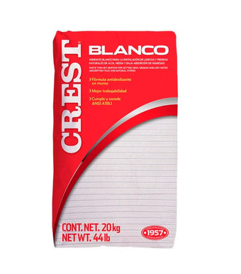 compare product Pegazulejo Crest Blanco, 20 kg