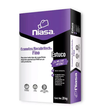 compare product Econotex Blanco Niasa, 20 Kg (Estuco)
