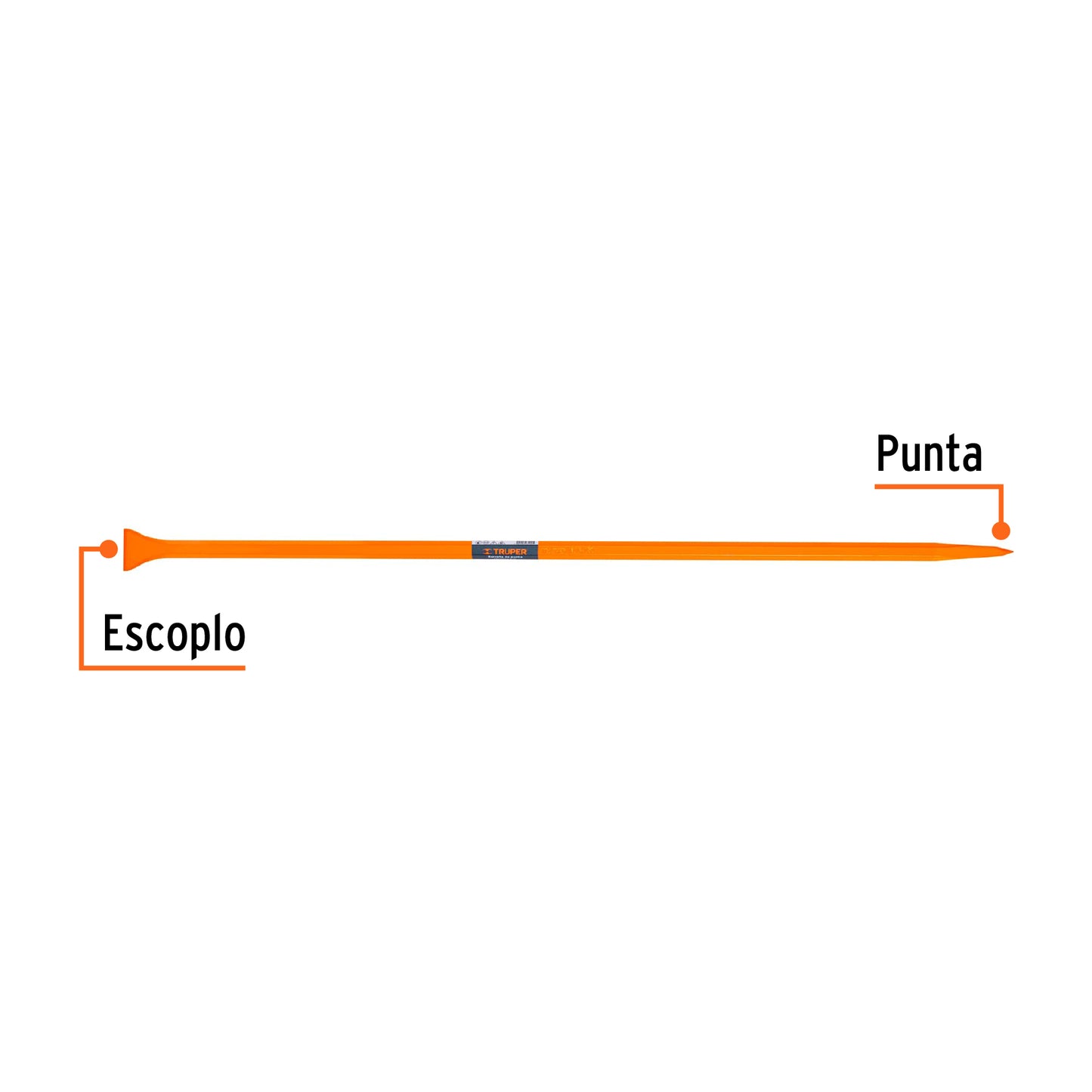 Barreta de Punta de 1" x 150 cm Escoplo Ancho
