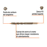 Broca Para Concreto 1/2" x 6"