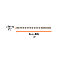 Broca con Sistema Directo de inserción 1/2" x 12"