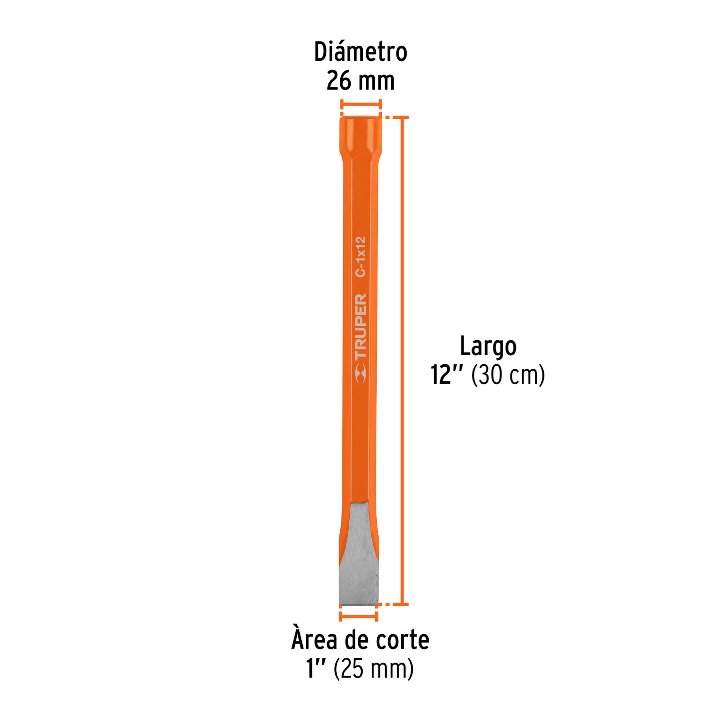 Cincel de Corte Frio 1" x 12"