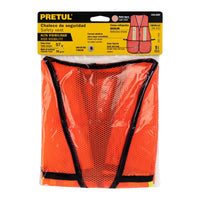 Chaleco de Seguridad con Cintas Reflejantes, Naranja
