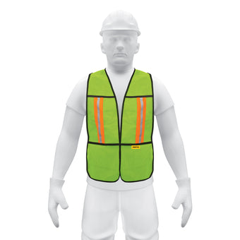 compare product Chaleco de Seguridad con Cintas Reflejantes, Verde