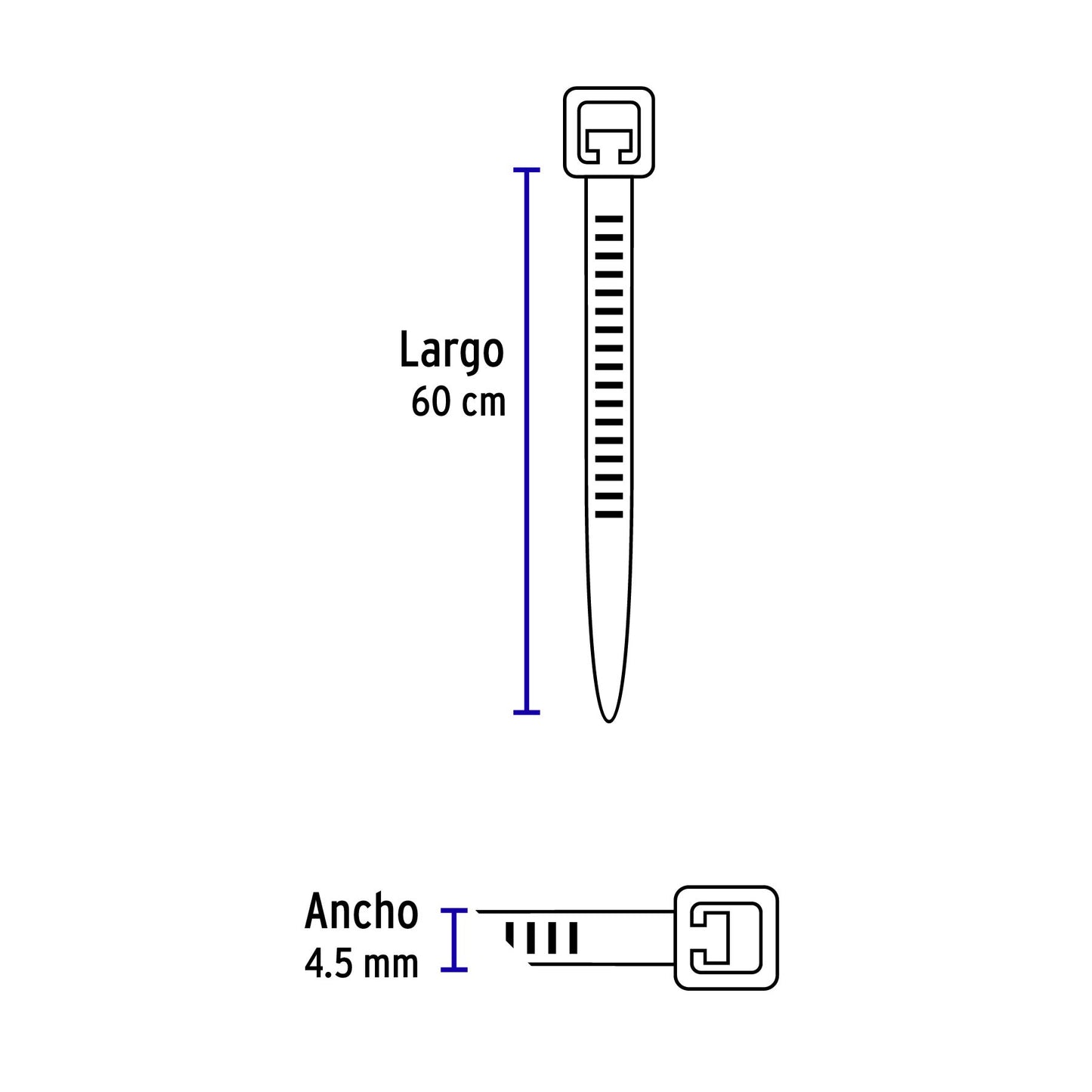 Cincho Plástico 60 cm