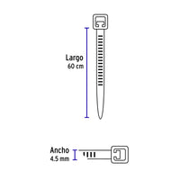 Cincho Plástico 60 cm