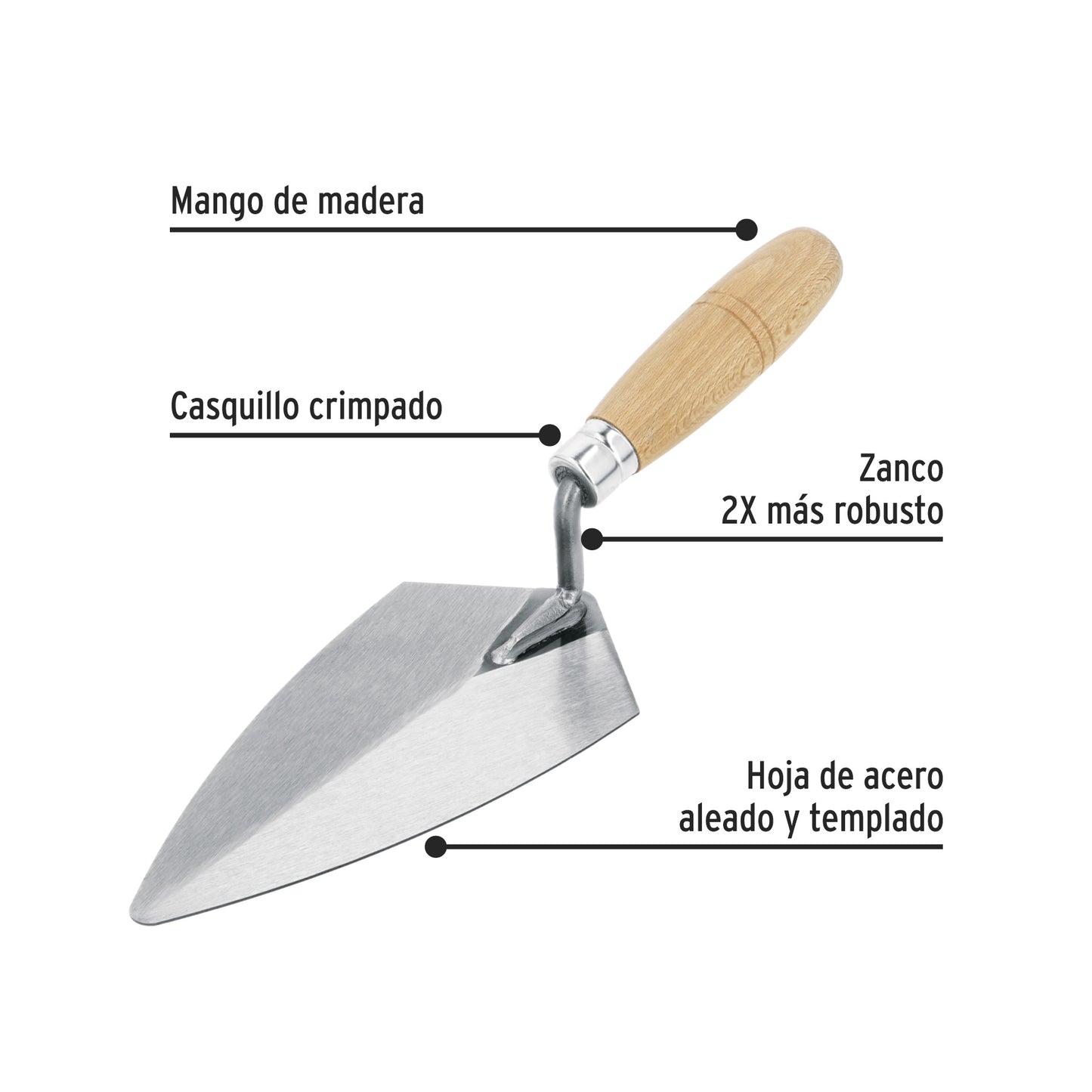 Cuchara para Albañil tipo Filadelfia, 8"