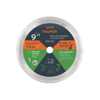 compare product Disco Diamante, Rin Continuo, Diametro 9