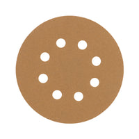 Disco de Lija Roto Orbital 5", Grano 120, 8 Orificios