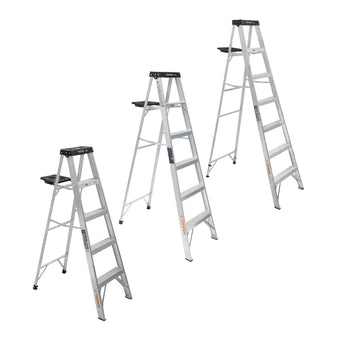 compare product Escalera de tijera tipo III 4 escalones y bandeja