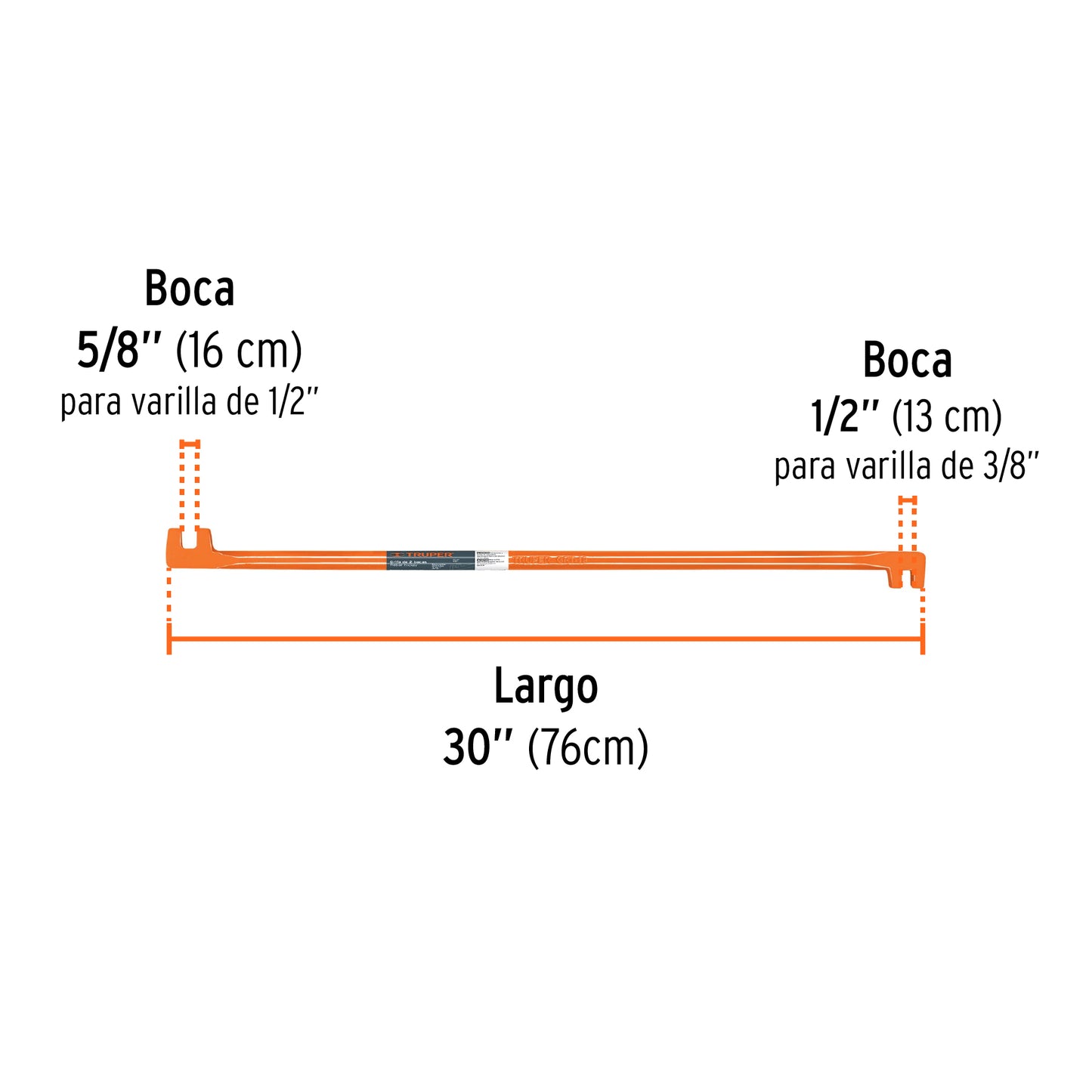 Grifa de Dos Bocas de 5/8" y 1/2"