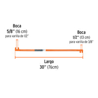Grifa de Dos Bocas de 5/8" y 1/2"