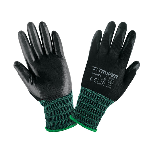 Guantes de Nylon Recubiertos de Nitrilo, Talla Grande