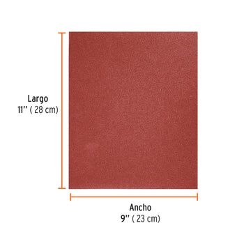 compare product Lija de Esmeril Roja, Grano 120