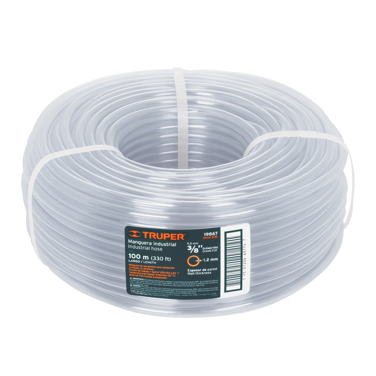 Manguera 3/8" Industrial, Metro Lineal