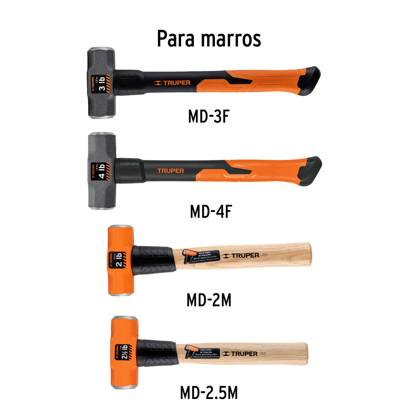 Mango de Repuesto para Marros de 2, 3 y 4 Lbs, 12"