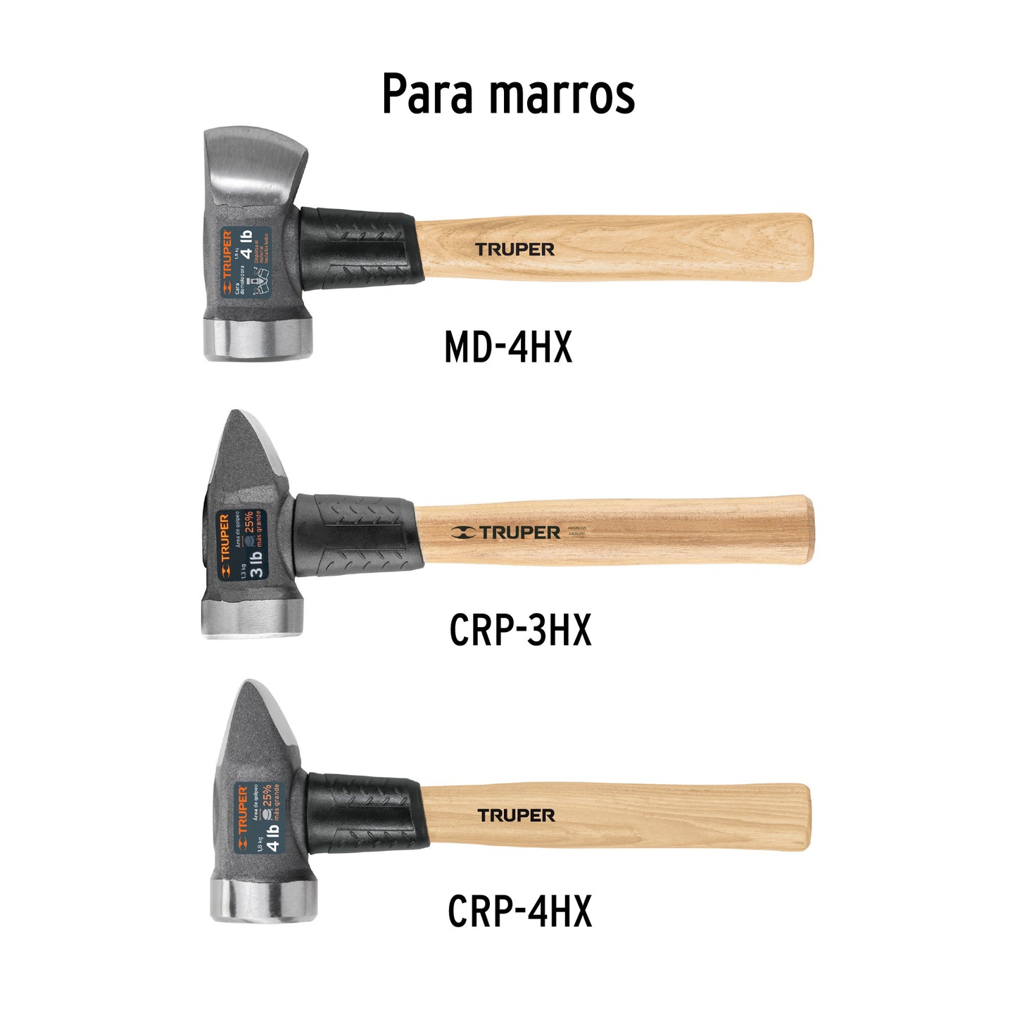 Mango de Repuesto para Marros de 2, 3 y 4 Lbs, 12"