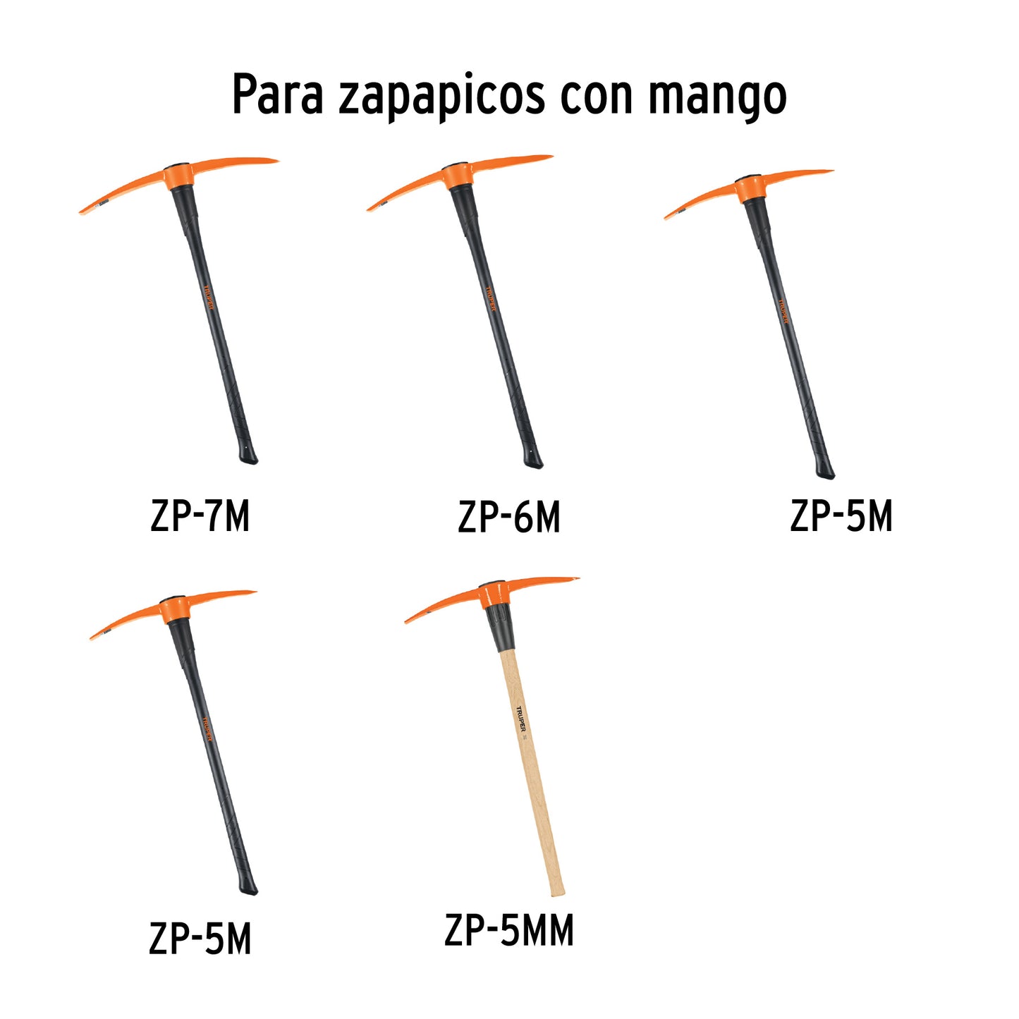 Mango de Repuesto para Zapapico de 5 y 7 Lbs 36"