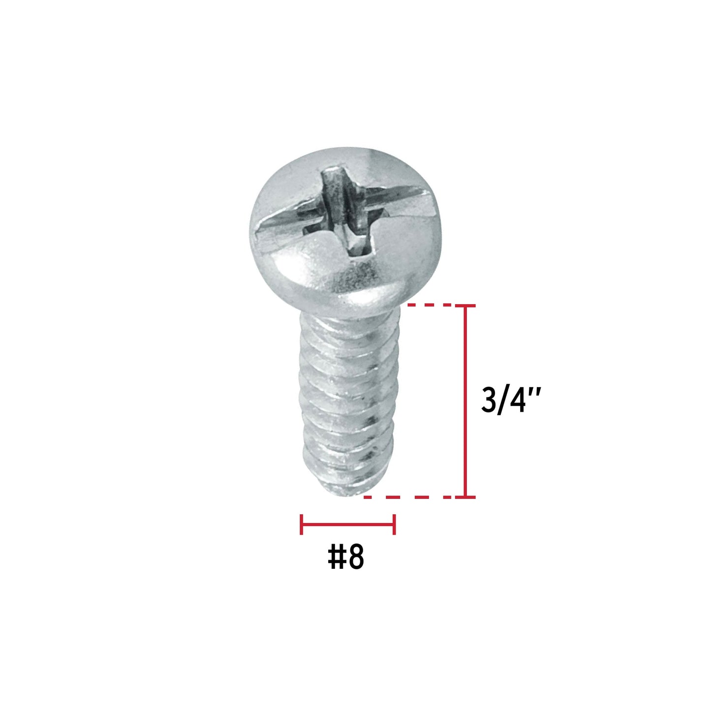 Pija para L mina No.8, 3/4"