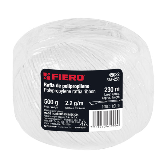Rafia Blanca 2.2 G/M, 500G