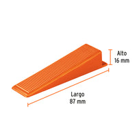 Cuñas para nivelación de Azulejos, Bolsa 100 Piezas