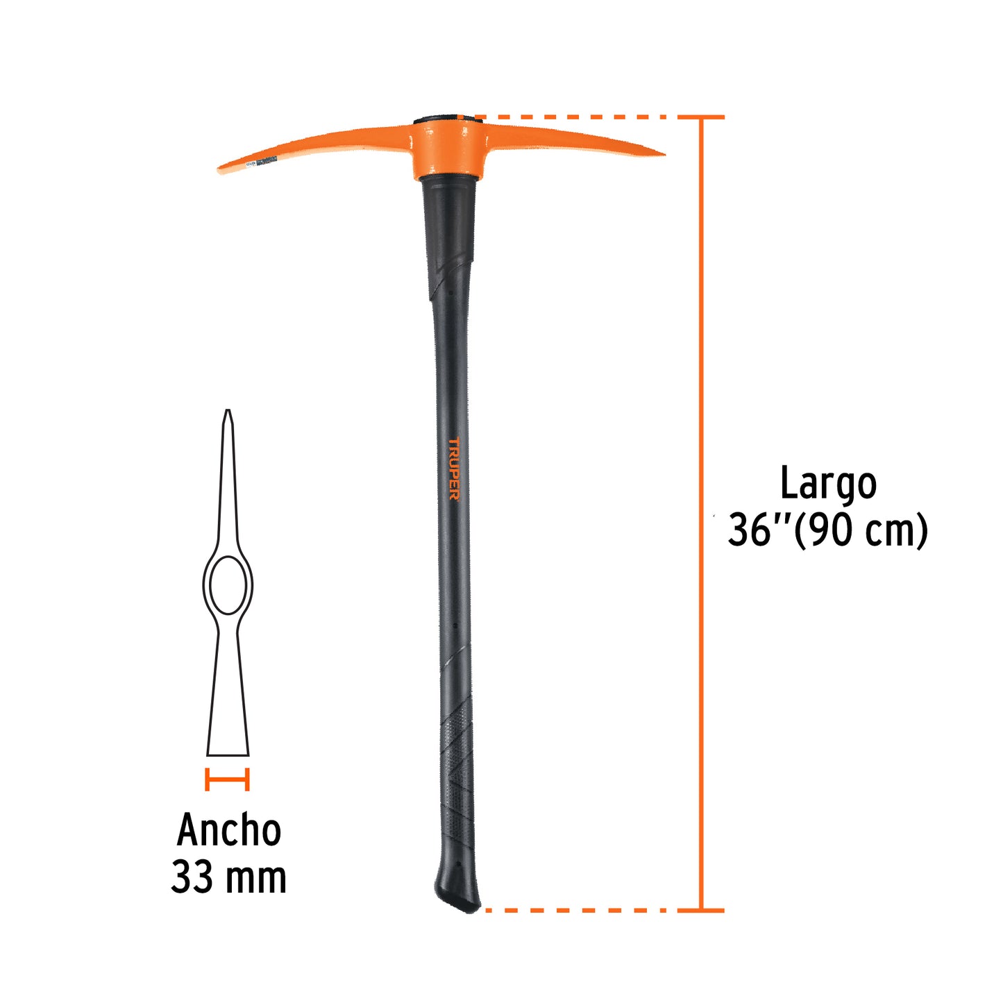 Zapapico 5 Libras Mango De Madera 36"