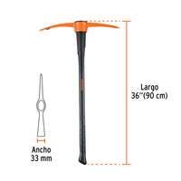 Zapapico 5 Libras Mango De Madera 36"