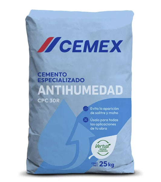 Cemento Gris Tolteca CPC30R Antihumedad, 25 Kg