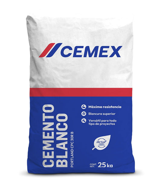 Cemento Blanco Tolteca CPC30RB, 25 Kg